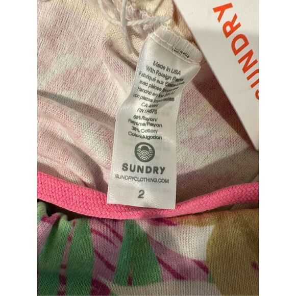 Sundry Tropical Print Sweatpants Size 2 (Medium) - Picture 6 of 7